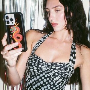 Wildflower iPhone 14 Pro Max Case - Red Dragon Design NIB